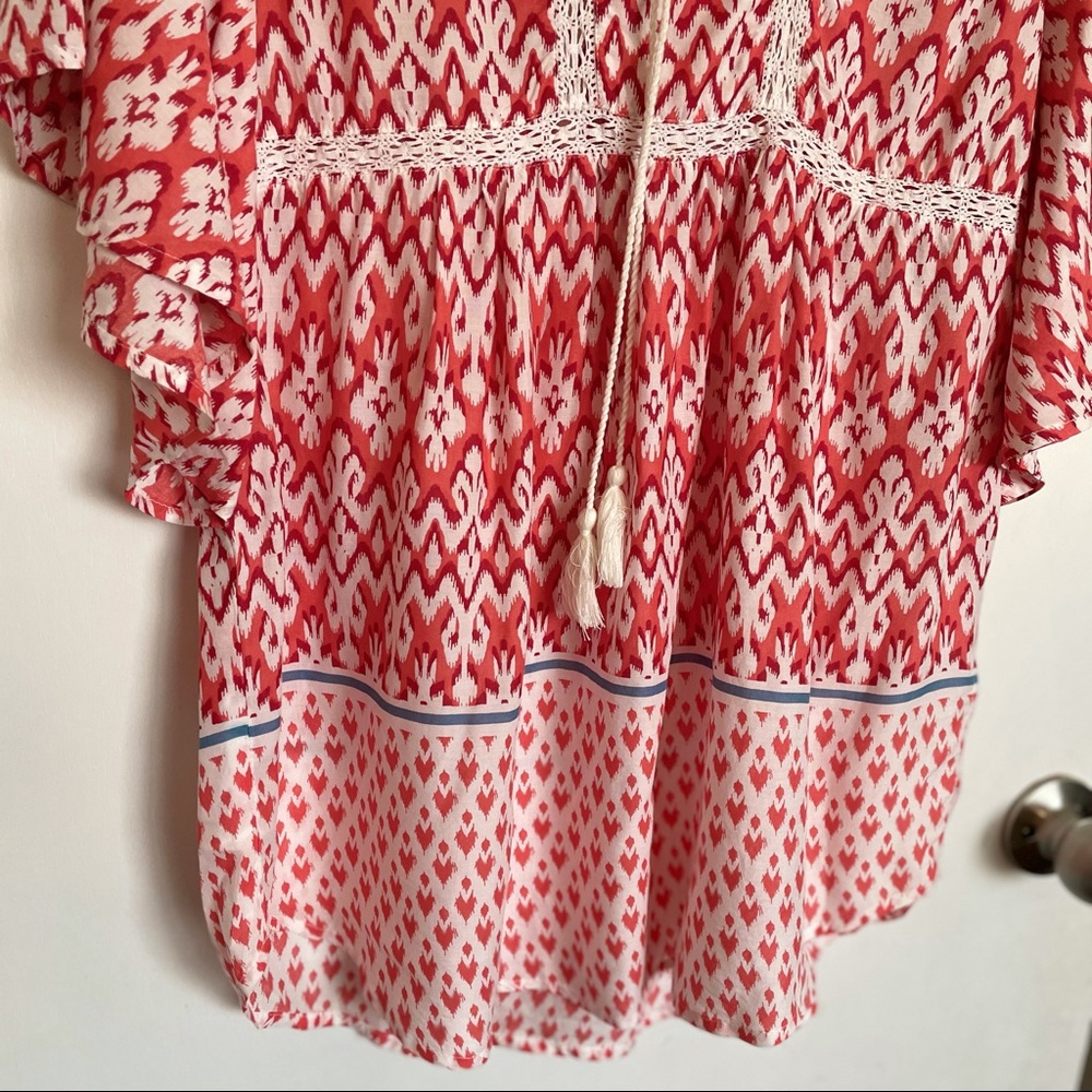 BeachLunchLounge Multicolor Wing Sleeve Top - Size M - Picture 3 of 11
